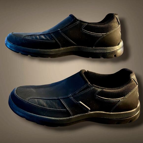 Men\'s 10 ROCKPORT Get Your Kicks Slip On Black Slip-On Casual Shoe Appear Unworn main image 4